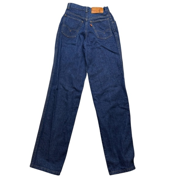 👖 Vintage Levi’s Dark Blue‎ Straight Leg Women’s Jeans Size 24 ✨ - Picture 2 of 6